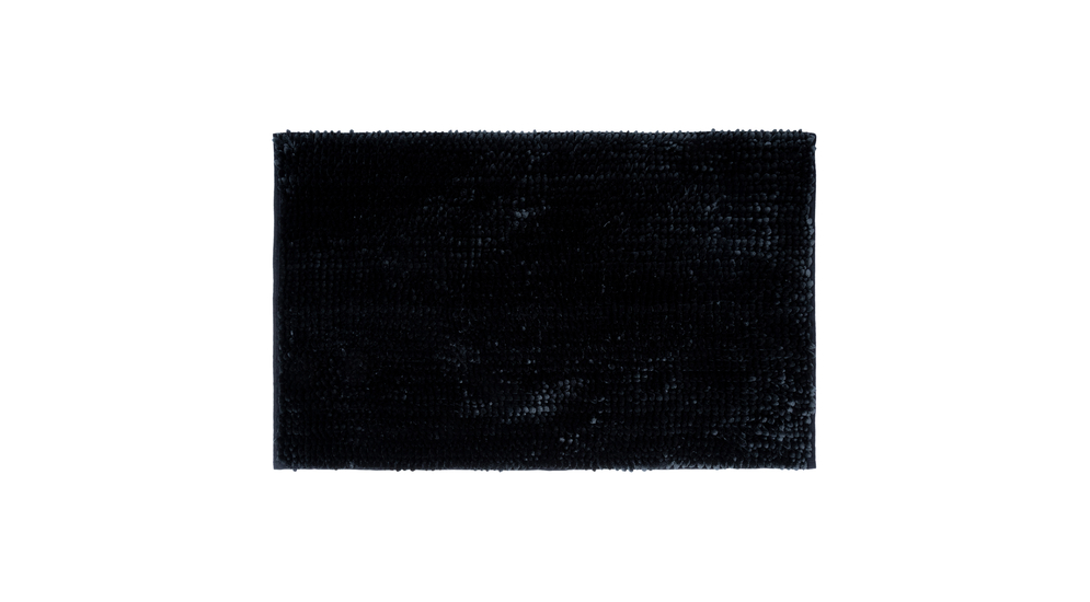 Kúpeľňový koberček CHENILLE, čierny 50x80 cm