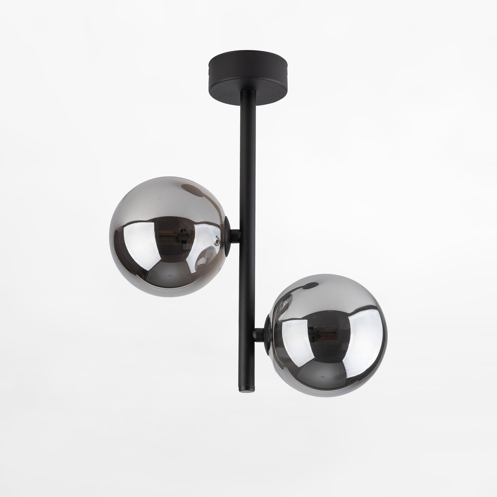 Stropné svietidlo gule čierne ESTERA II