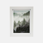 Fotorámik 13x18 s paspartou biely