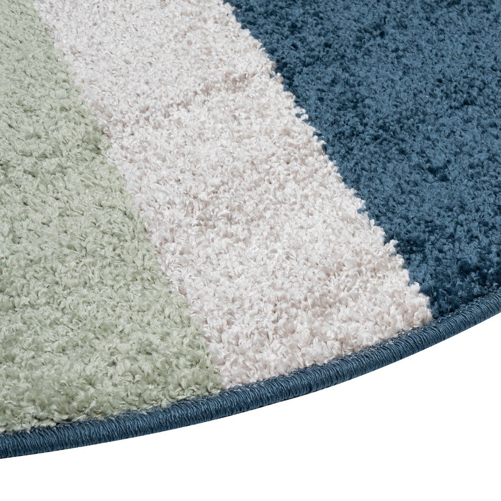 Pruhovaný okrúhly koberec HOUSTON 110 cm