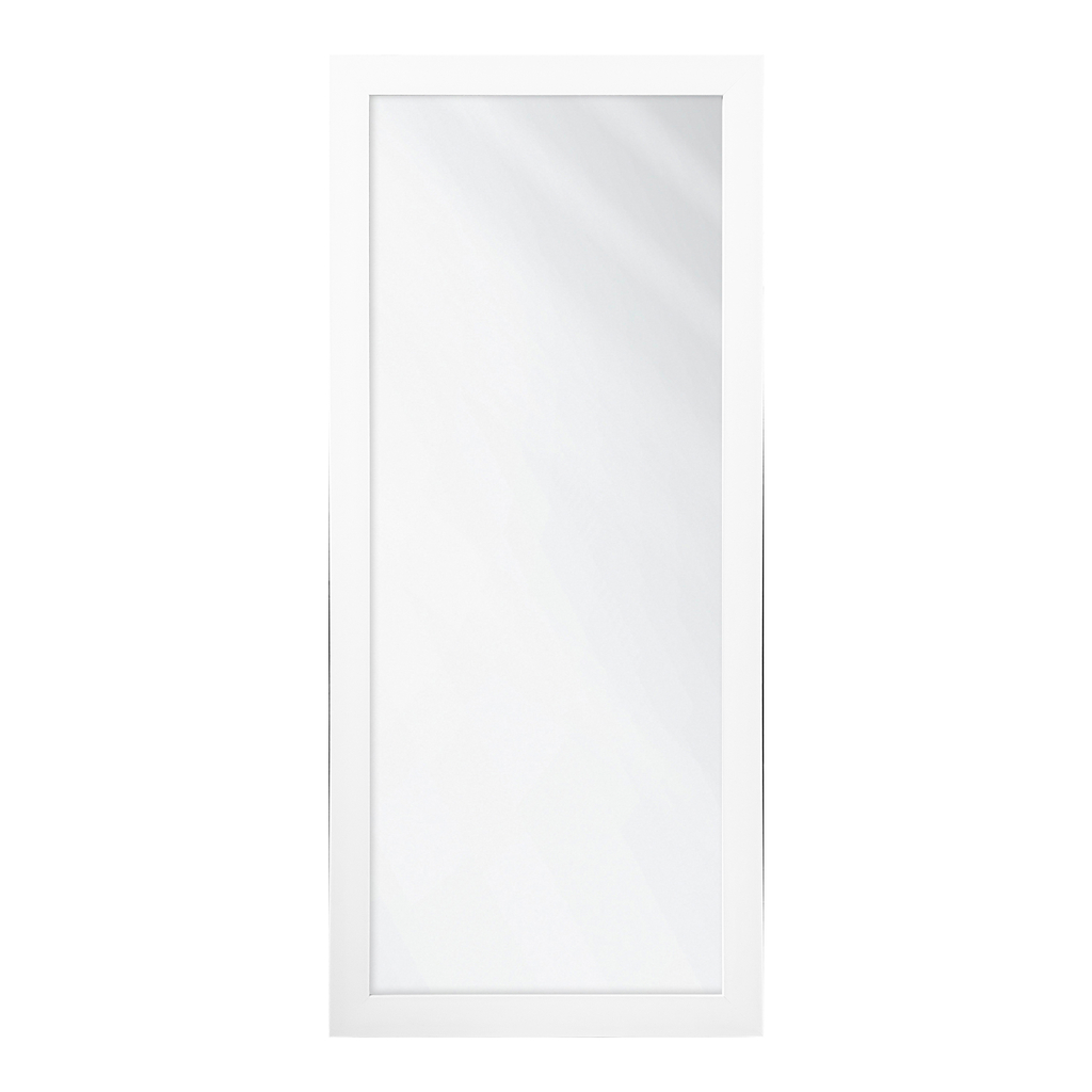Zrkadlo s matným bielym rámom SLIM 47,5 x 107,5 cm