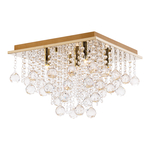 Zlaté stropné svietidlo RANGEL