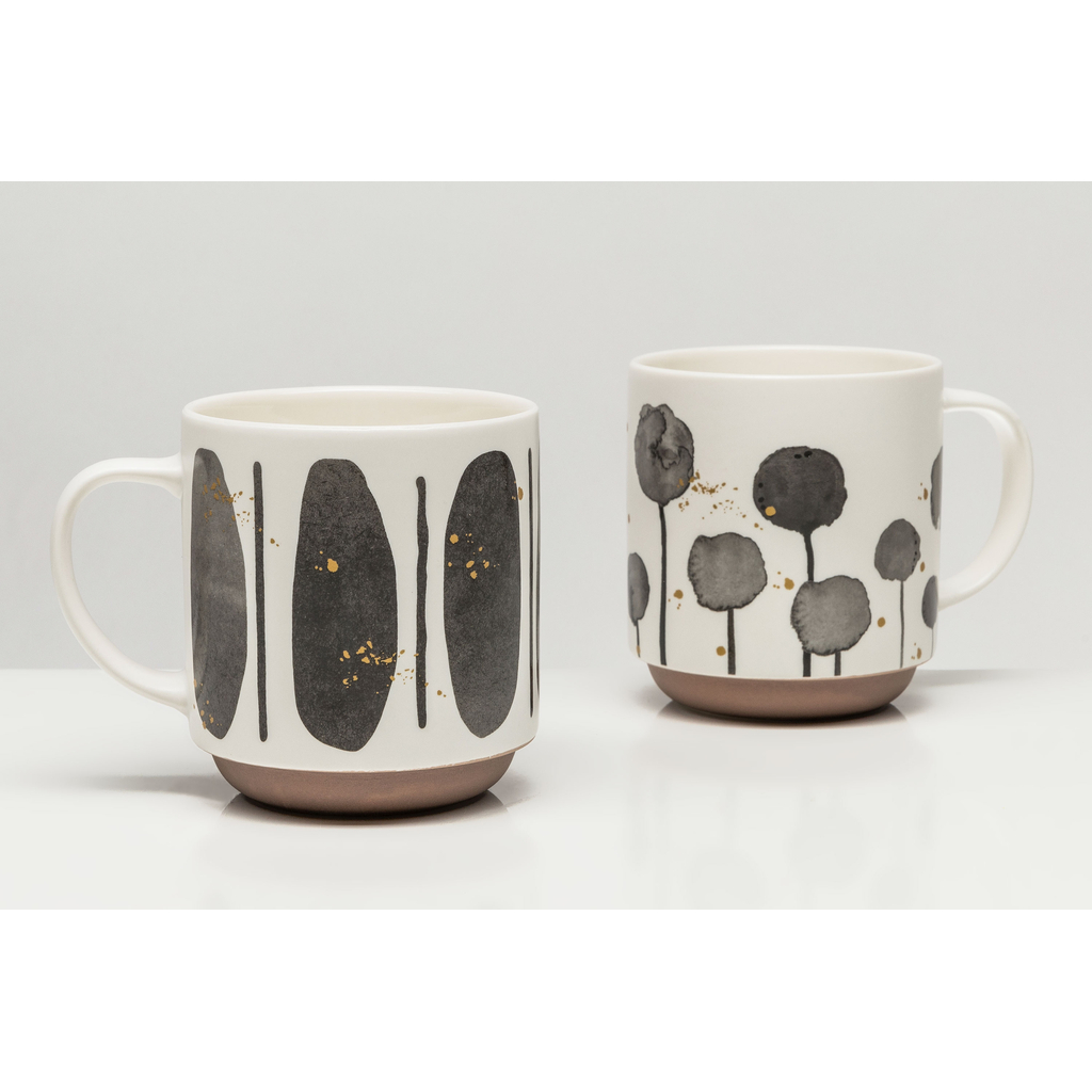 Porcelánový hrnček abstraktný motív 400 ml