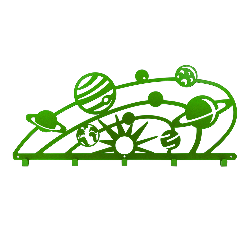 Detský vešiak na stenu zelený KOSMOS KIDDON