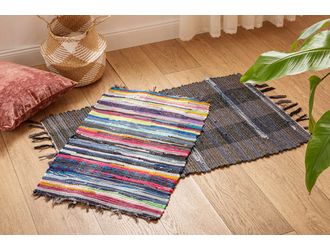 Ručne tkaný koberec z bavlny ALLADYN 45x75 cm