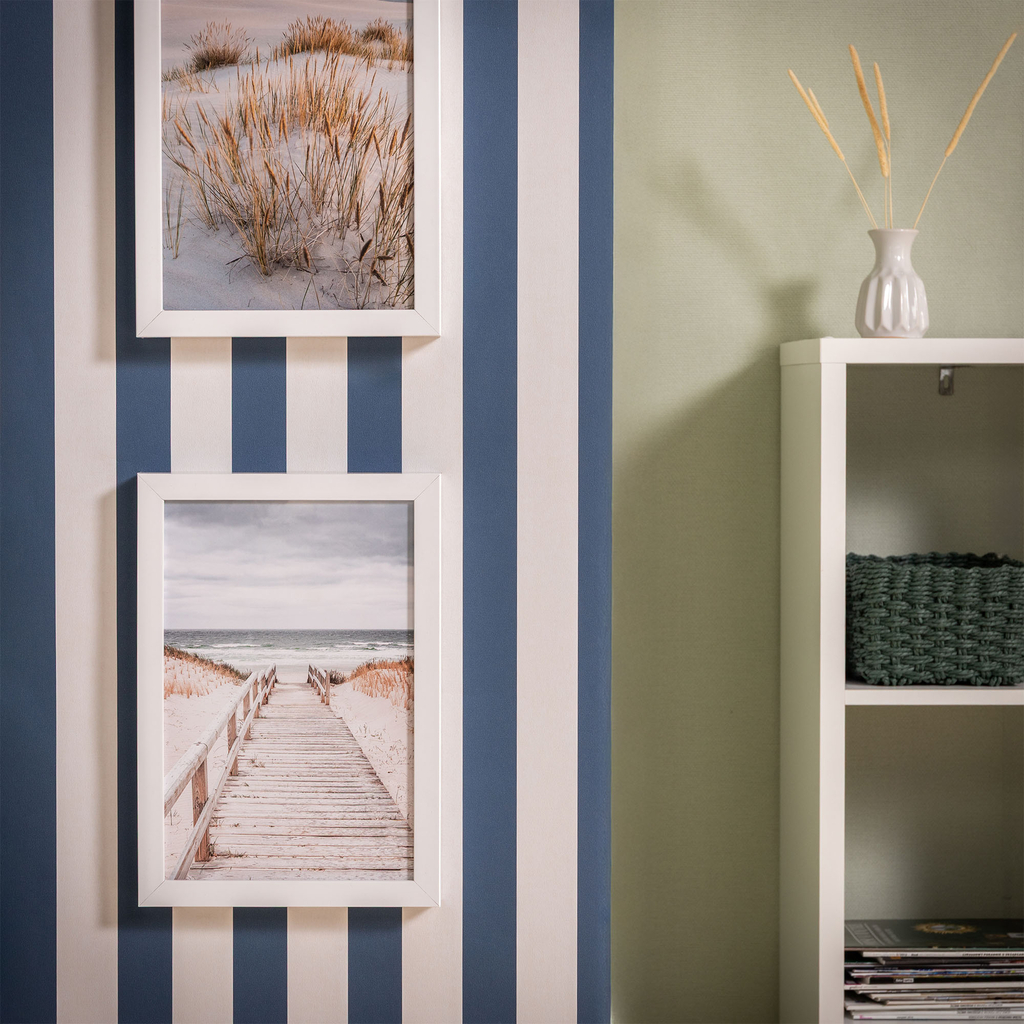 Maľba SEA VIEW II v bielom ráme 20x30 cm