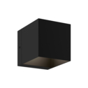 Čierne minimalistické nástenné svietidlo kocka TRANSFER WL