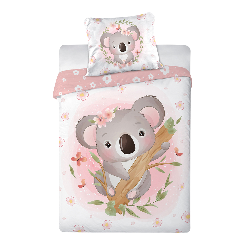 Bavlnená posteľná bielizeň PLYŠÁKY KOALA 100x135 cm