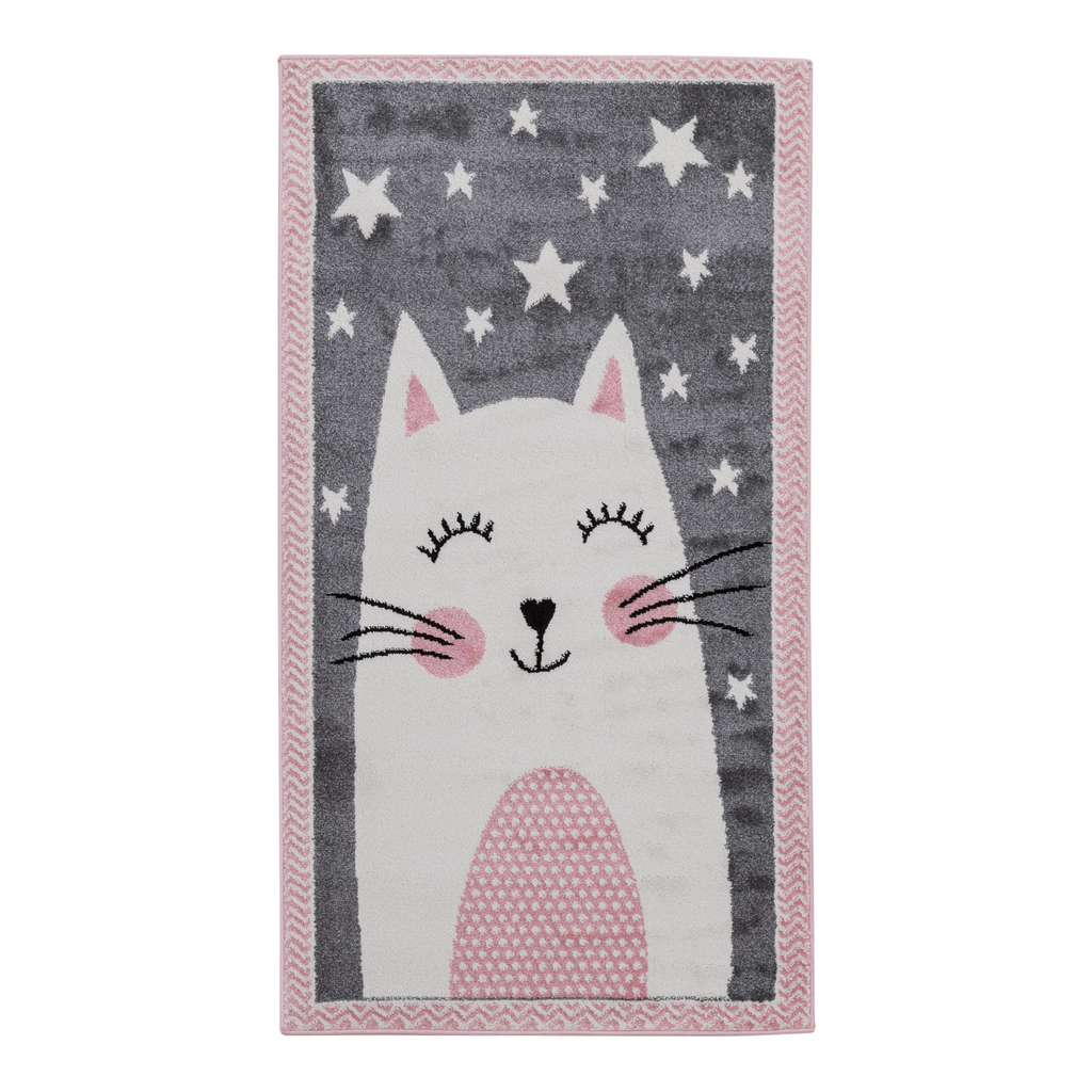 Sivý koberec, králik HAPPY 80x150 cm