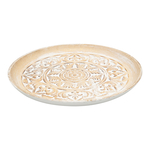 Dekoračný tanier zlaty, priemer 34,5 cm