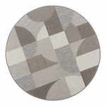 Vonkajší geometrický kruhový koberec ROTA 120 cm