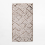 Koberec SPAZZIO s kosoštvorcovým vzorom, krémový, 80x150 cm