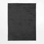 Moderný koberec ACTION, čierny, 120x160 cm