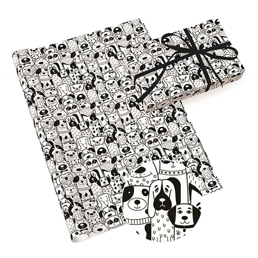 Darčekový papier čiernobiely NEUTRAL MIX 70x200 cm