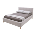 Prešívaná posteľ VELVA FULL béžová 160x220 cm