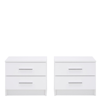 MARSYLIA biele nočné stolíky 2 ks