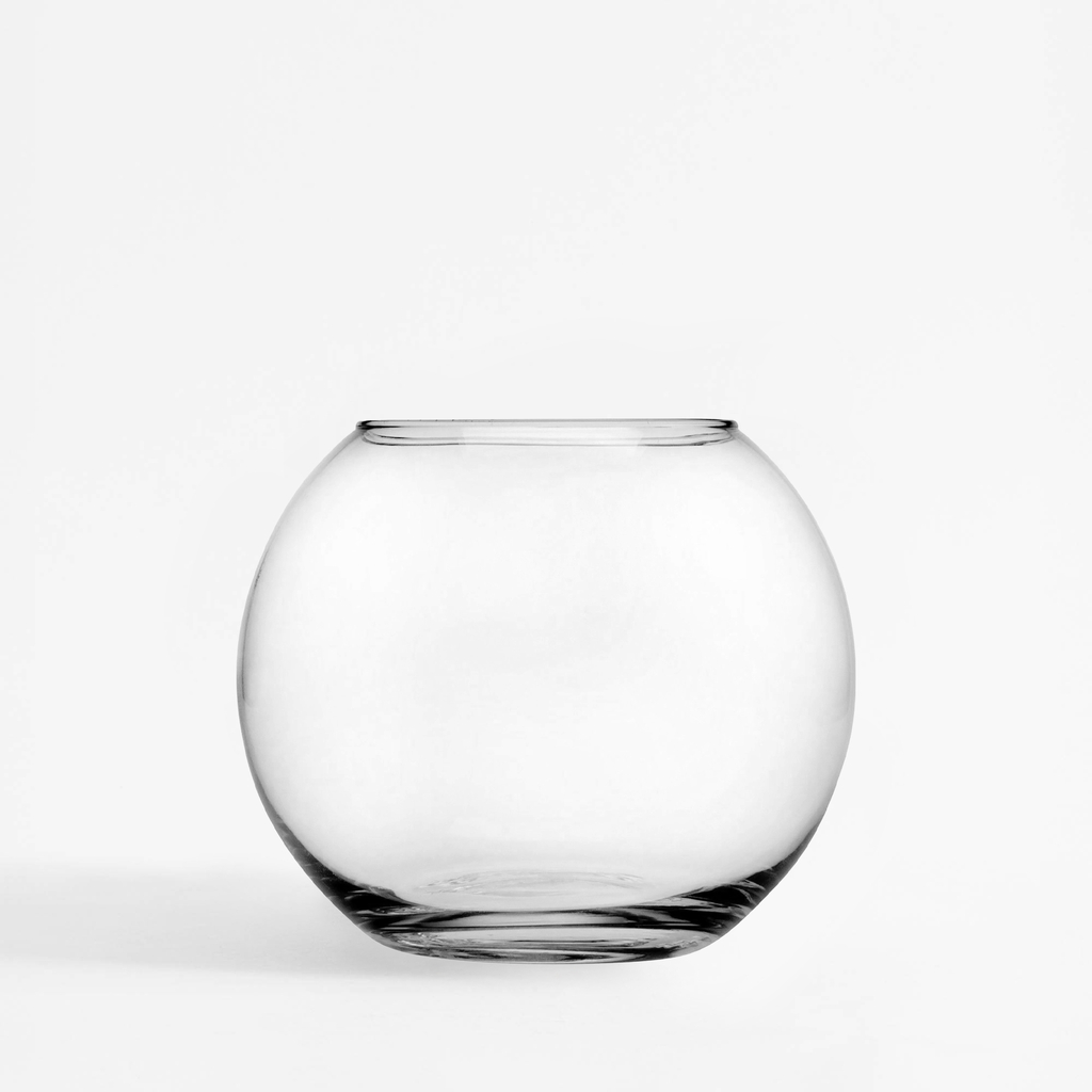 Priehľadná váza GUĽA 17 cm
