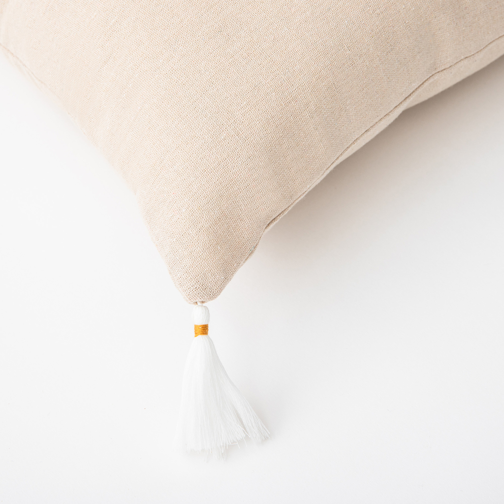 Dekoračná obliečka na vankúš TANZA s monsterou béžová 45x45 cm