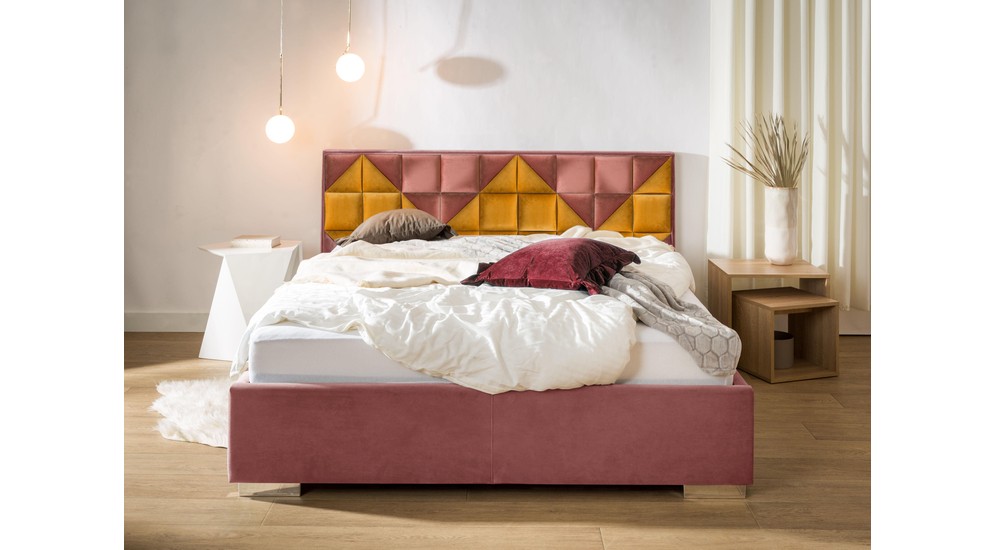 Čelo postele FIBI 160x130, ružové