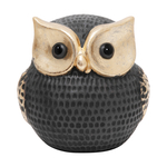 Dekoračná figúrka SOVA čierno-zlatá 14 cm