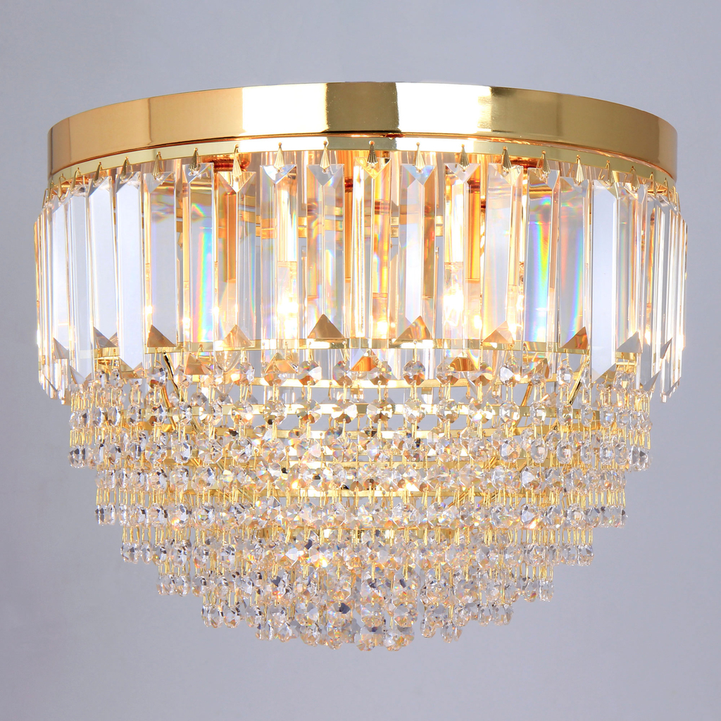 Stropné svietidlo CHARLOTTE glamour zlaté 40 cm