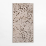 Koberec so vzorom konárov SPAZZIO, krémový, 80x150 cm
