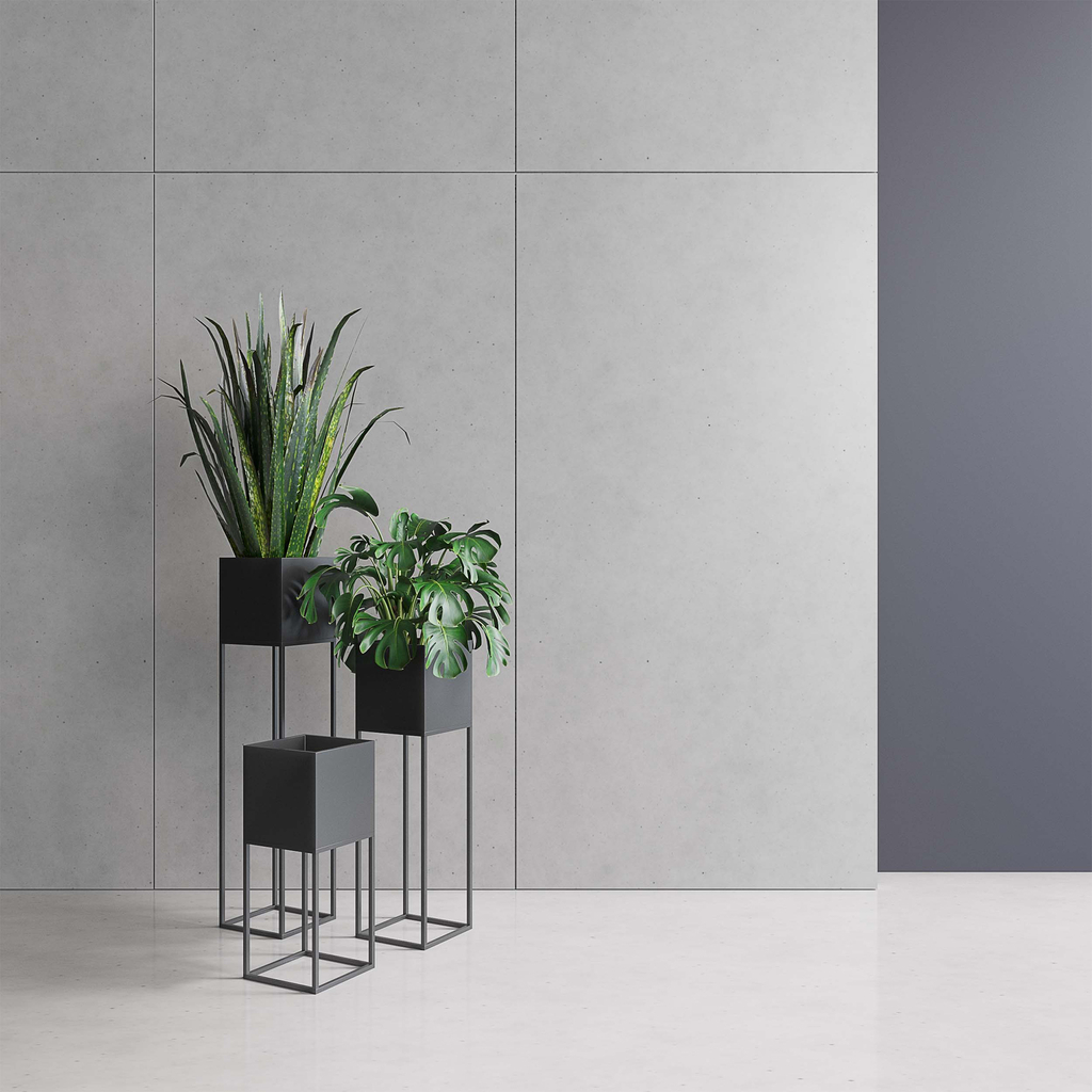 Stojan na kvety LORIENTS, čierny 87 cm