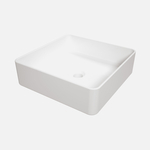 Keramické umývadlo na dosku biele SQUERE 40,5 cm