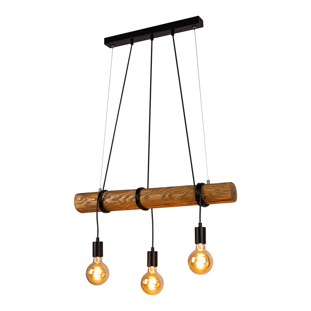 Lampa visiaca na drevenom tráme DULCE
