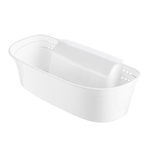 Závesná biela nádoba na kuchynský odpad 2,2 l