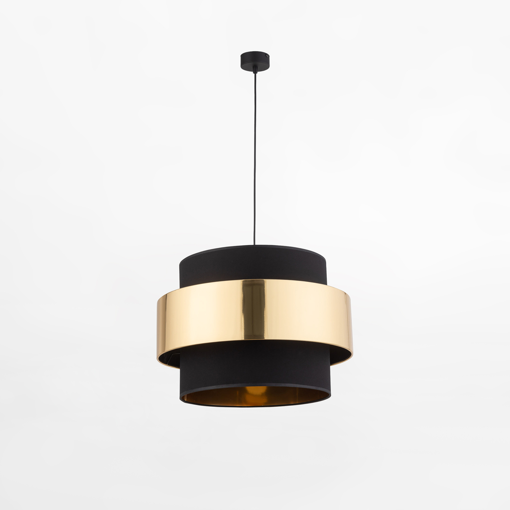 Závesné svietidlo v čierno-zlatom prevedení CALISTO NEW fi 50 cm