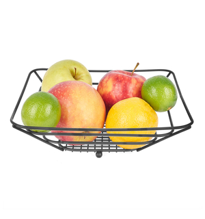 Kovový košík na ovocie ŠTVOREC 24x24x7,7 cm