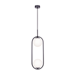 Závesné svietidlo PARVA 2 gule čierna