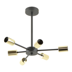 Závesné svietidlo MANDI čierno-zlaté