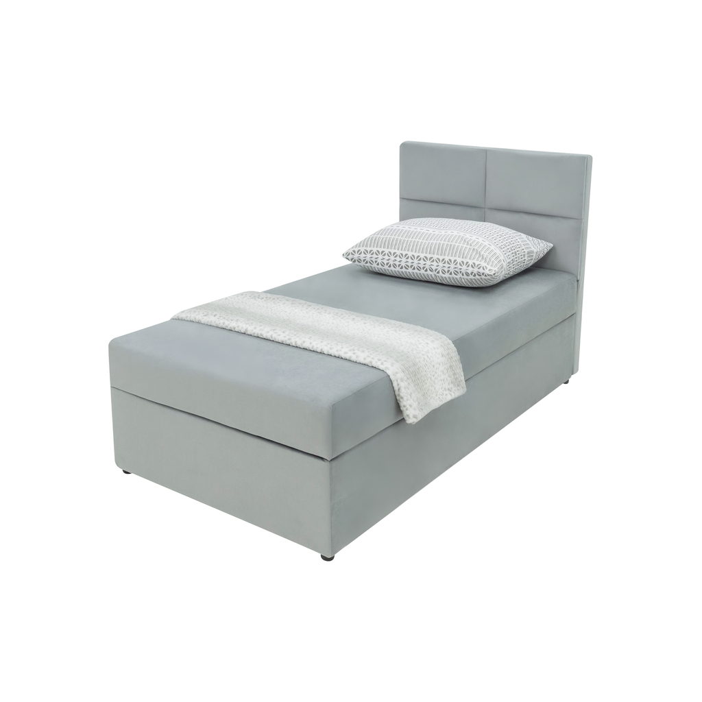 Rozkladacia posteľ NELA s kontajnerom a geometrickým čelom 100x200 cm