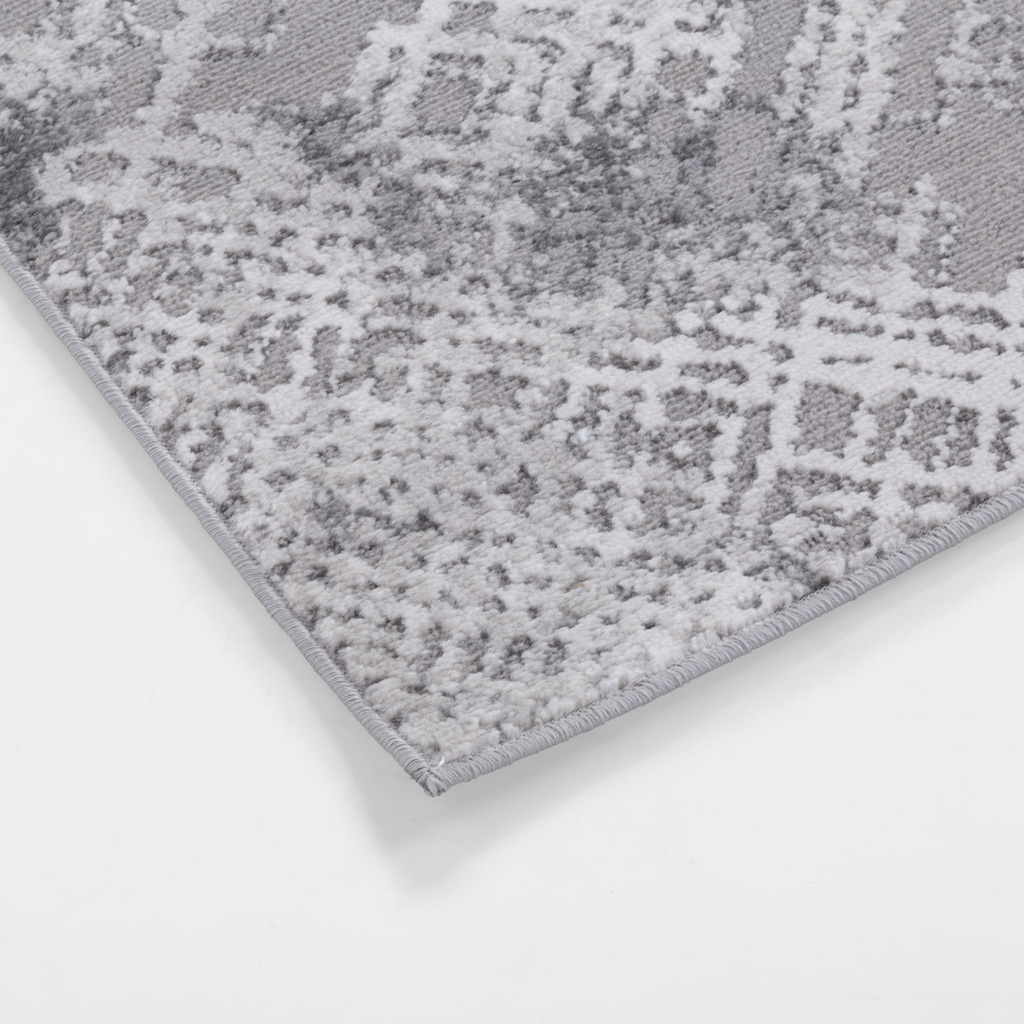 Retro koberec v striebornej farbe MIRACLE 80x150 cm