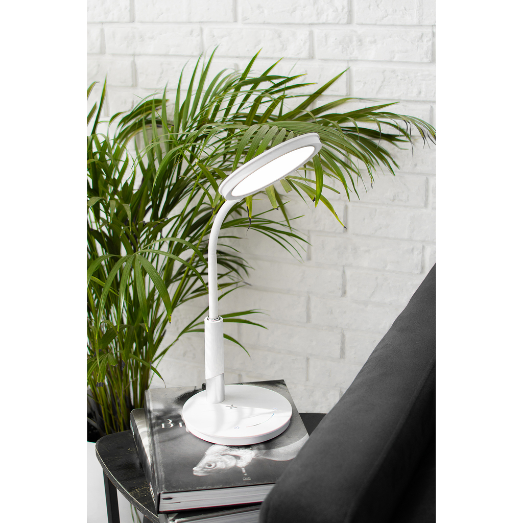 LED stolná lampa PANAMA biela