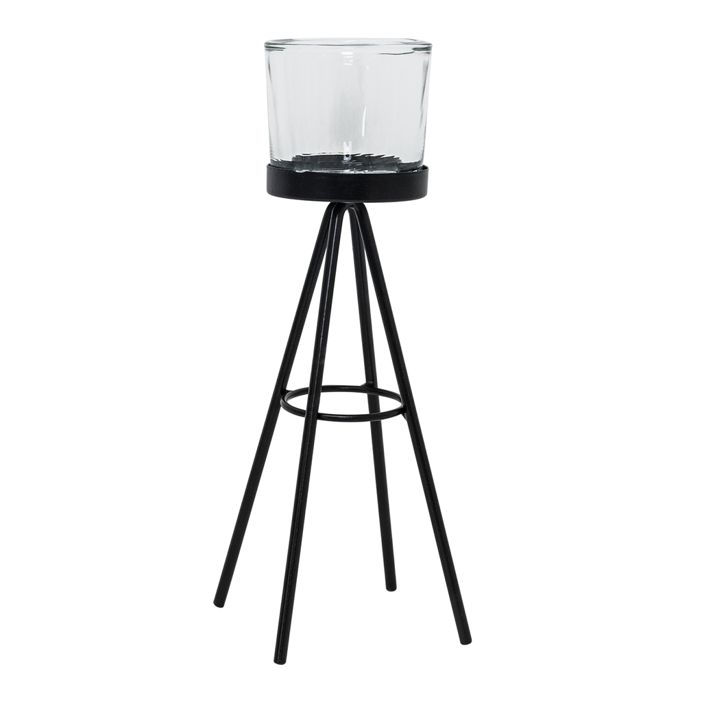 Sada 2 kovových svietnikov na čajové sviečky