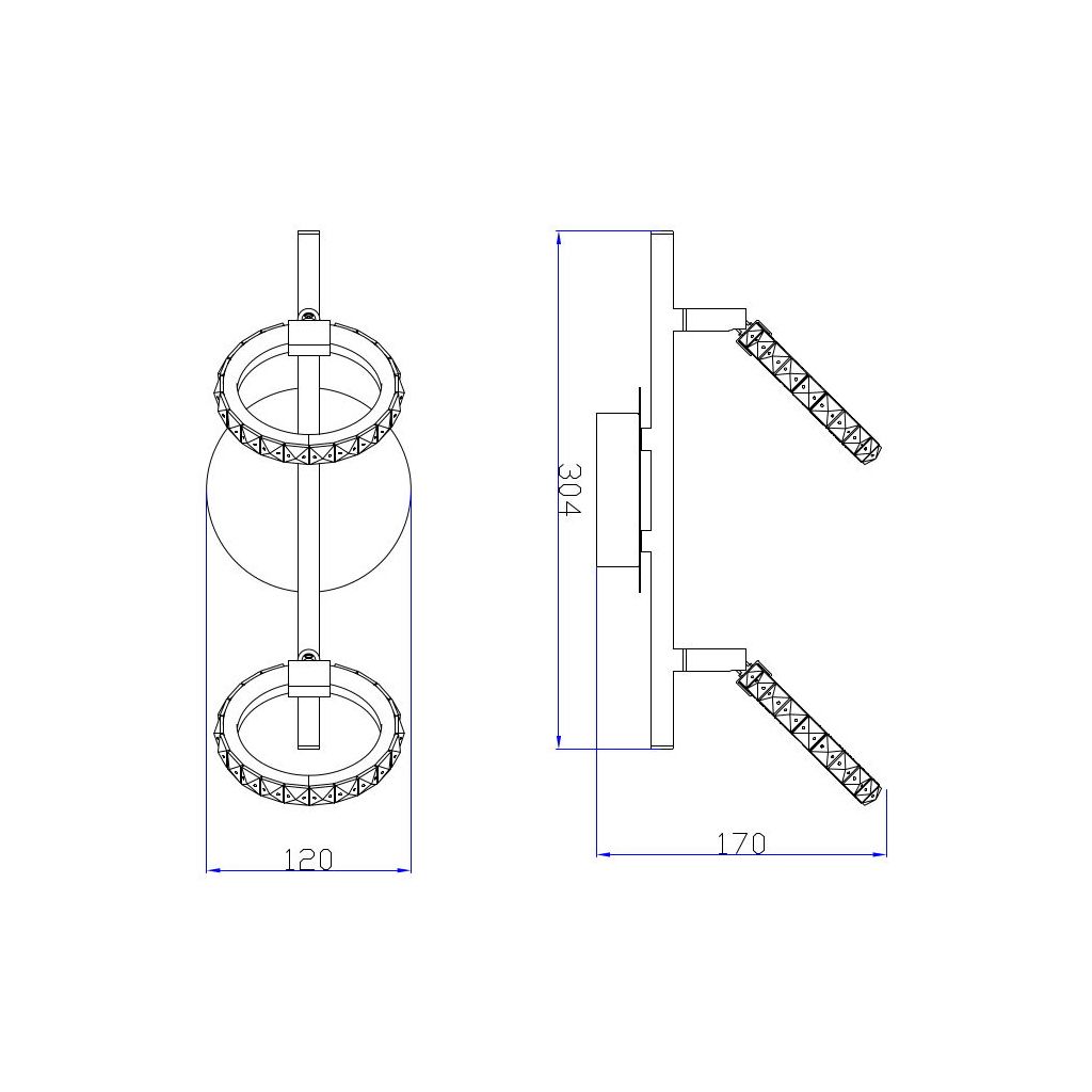 Stropné svietidlo TOLEDO LED TK170815-2