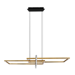 Zlaté závesné svietidlo LED SALINAS