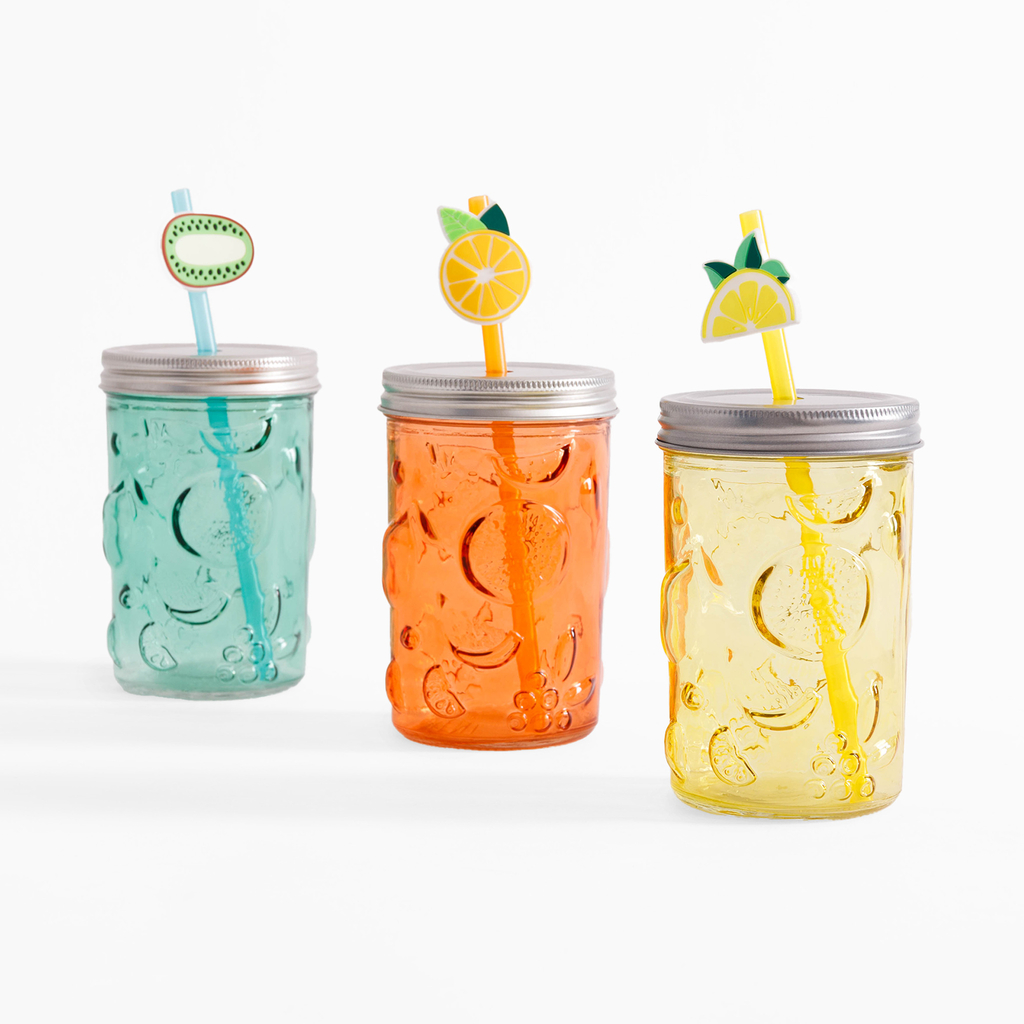 Pohár so slamkou 500 ml MIX