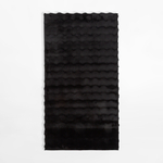 Moderný koberec MODESTO, čierny, 80x150 cm