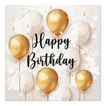 Narodeninové obrúsky GOLD CELEBRATION 20 ks.