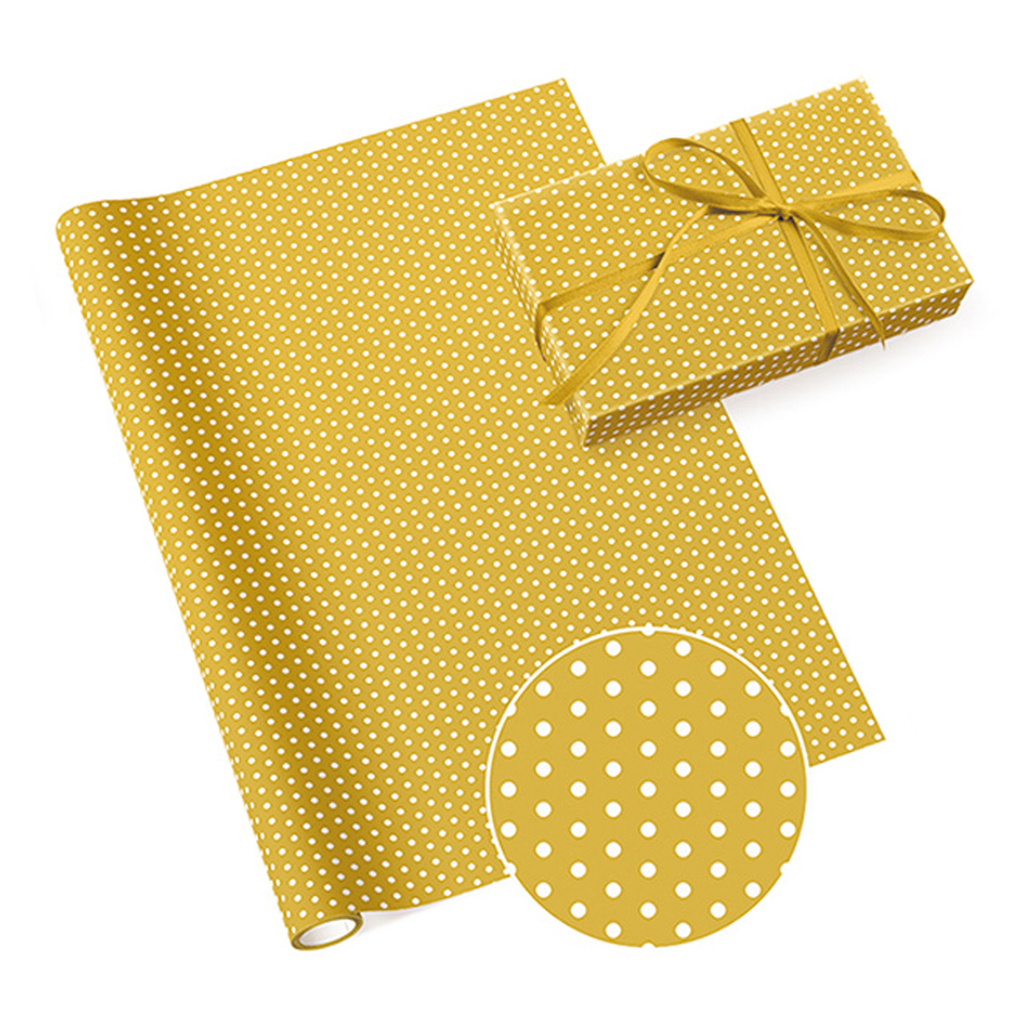 Papier prezentowy w kolorze żółtym