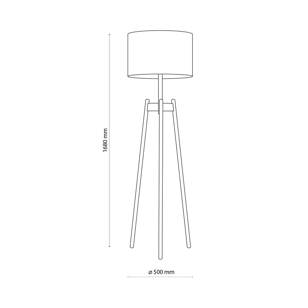 Stojacia lampa biela PEREZ