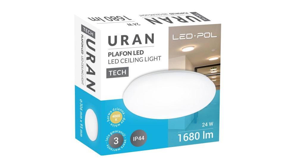 Stropná lampa ORO-URAN LED 24W-DW