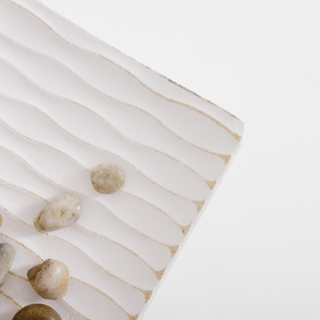 Dekoratívny tanier biely 34x13 cm