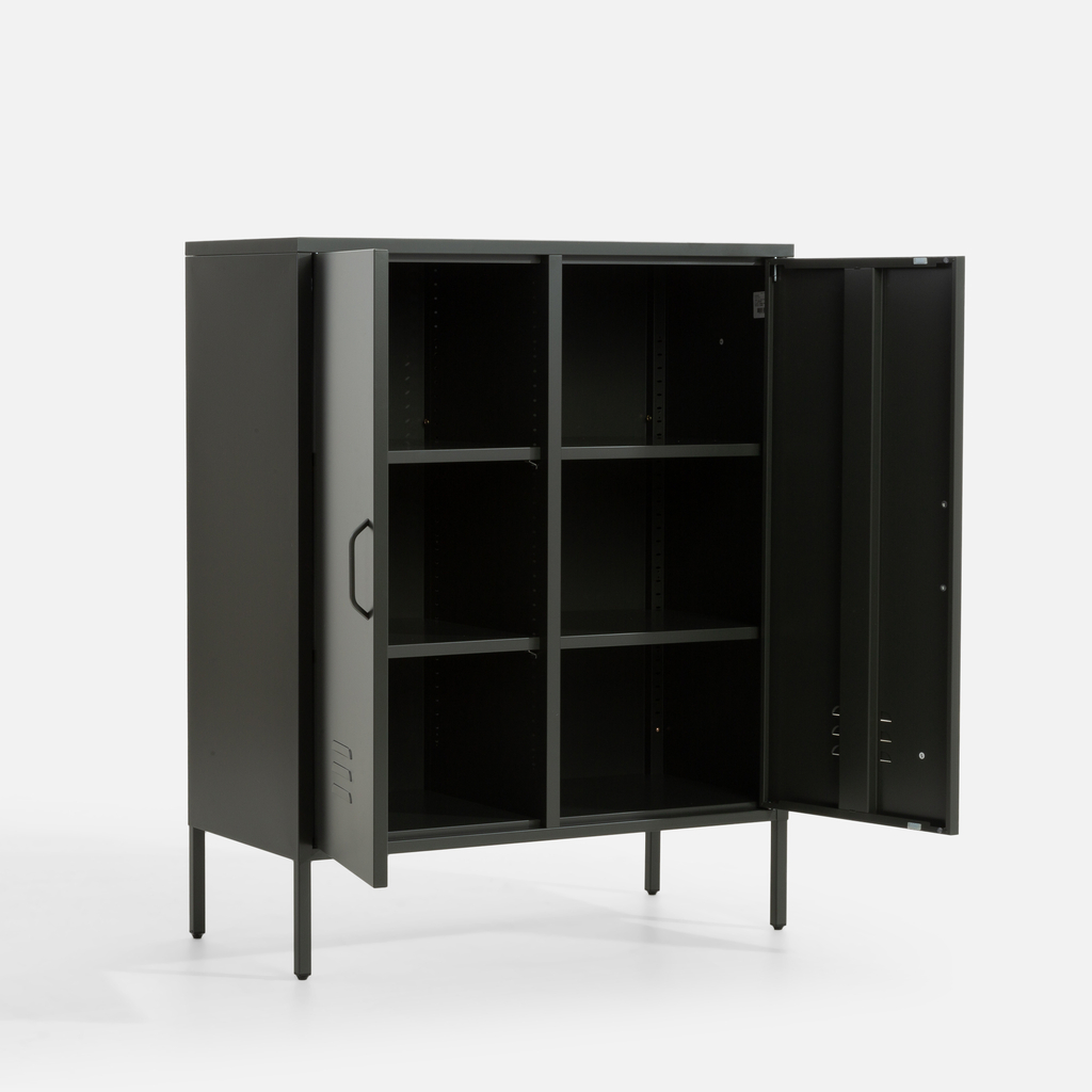 Kovová komoda čierna BLISFUL