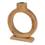 Drevený svietnik na jednu sviečku 21 cm