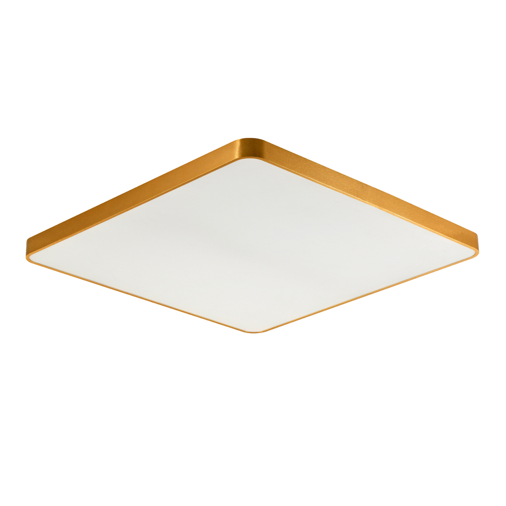 Stropná LED lampa štvorcová zlatá SIERRA 80 cm
